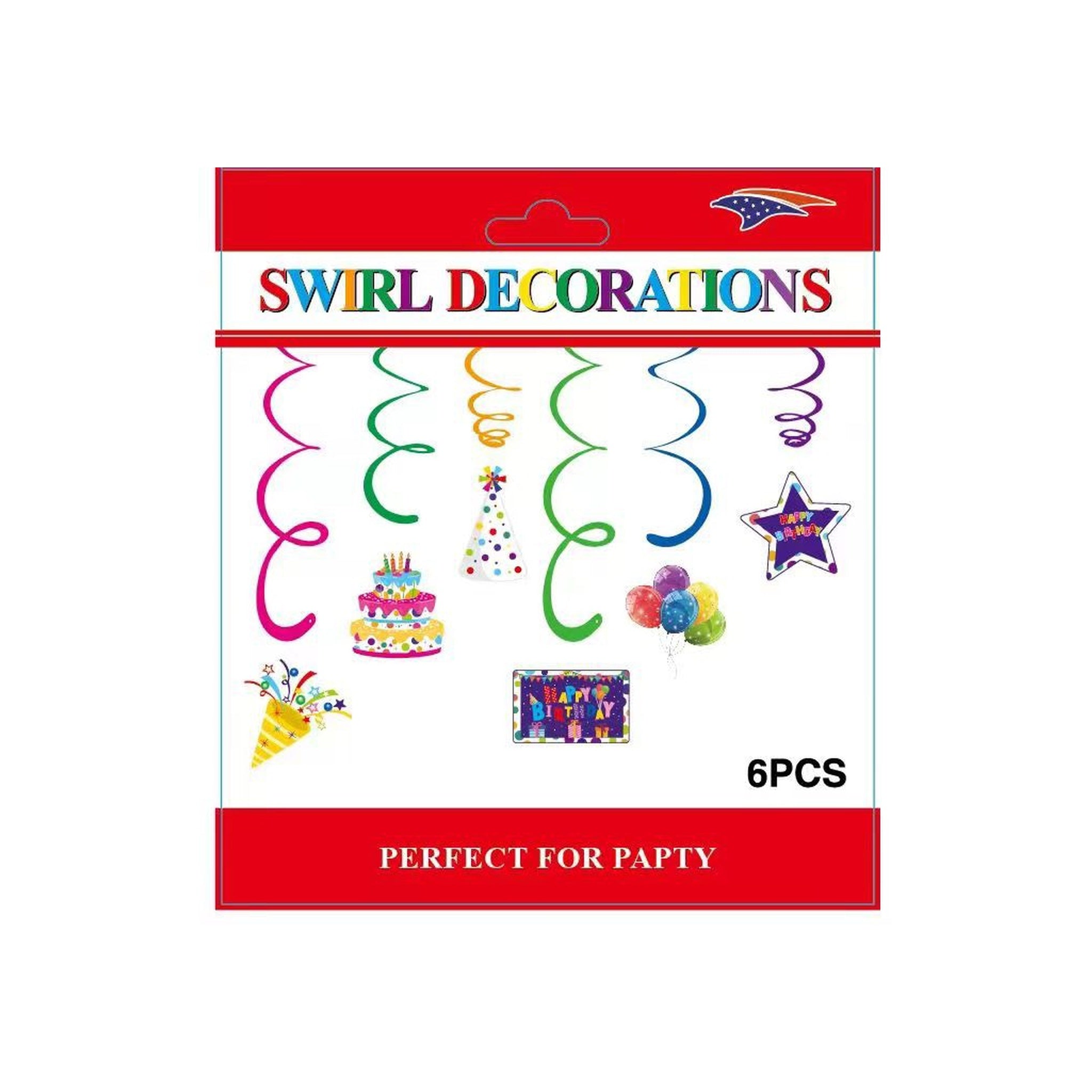 Swirl Deco Happy Birthday